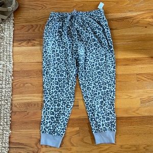 NWT gray leopard pajama pant
